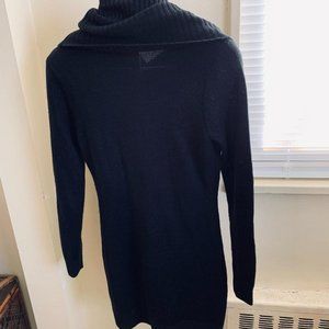 H & M basic black cowl sweater dress